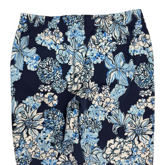 New Lilly Pulitzer Emora Knit Pants in Low Tide Navy Bouquet Large Blue NWOT - Picture 4 of 14